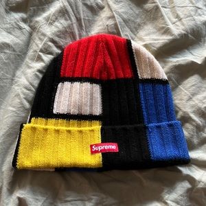 Supreme Mondrian cashmere beanie